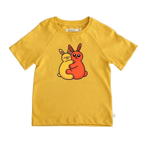 Kids' Organic Cotton Bunnies Graphic T-Shirt