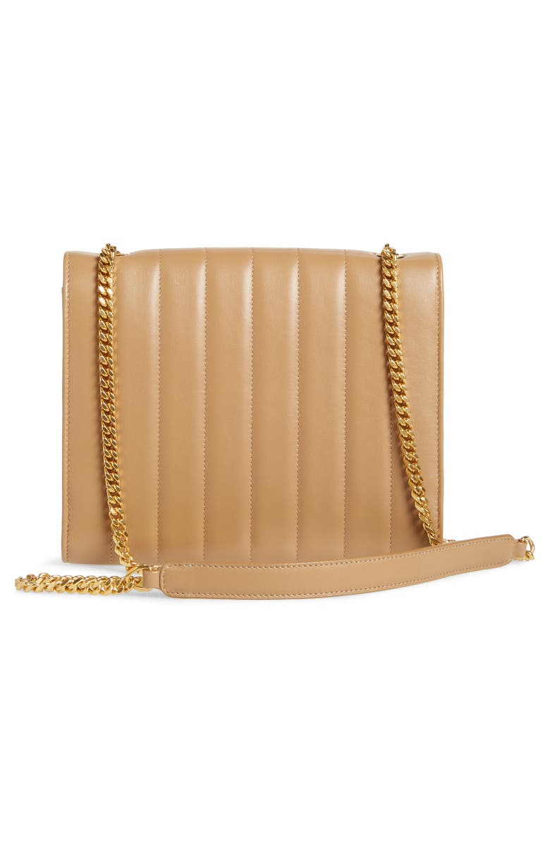 Saint Laurent Small Vicky Leather Wallet on a Chain, Alternate, color,
