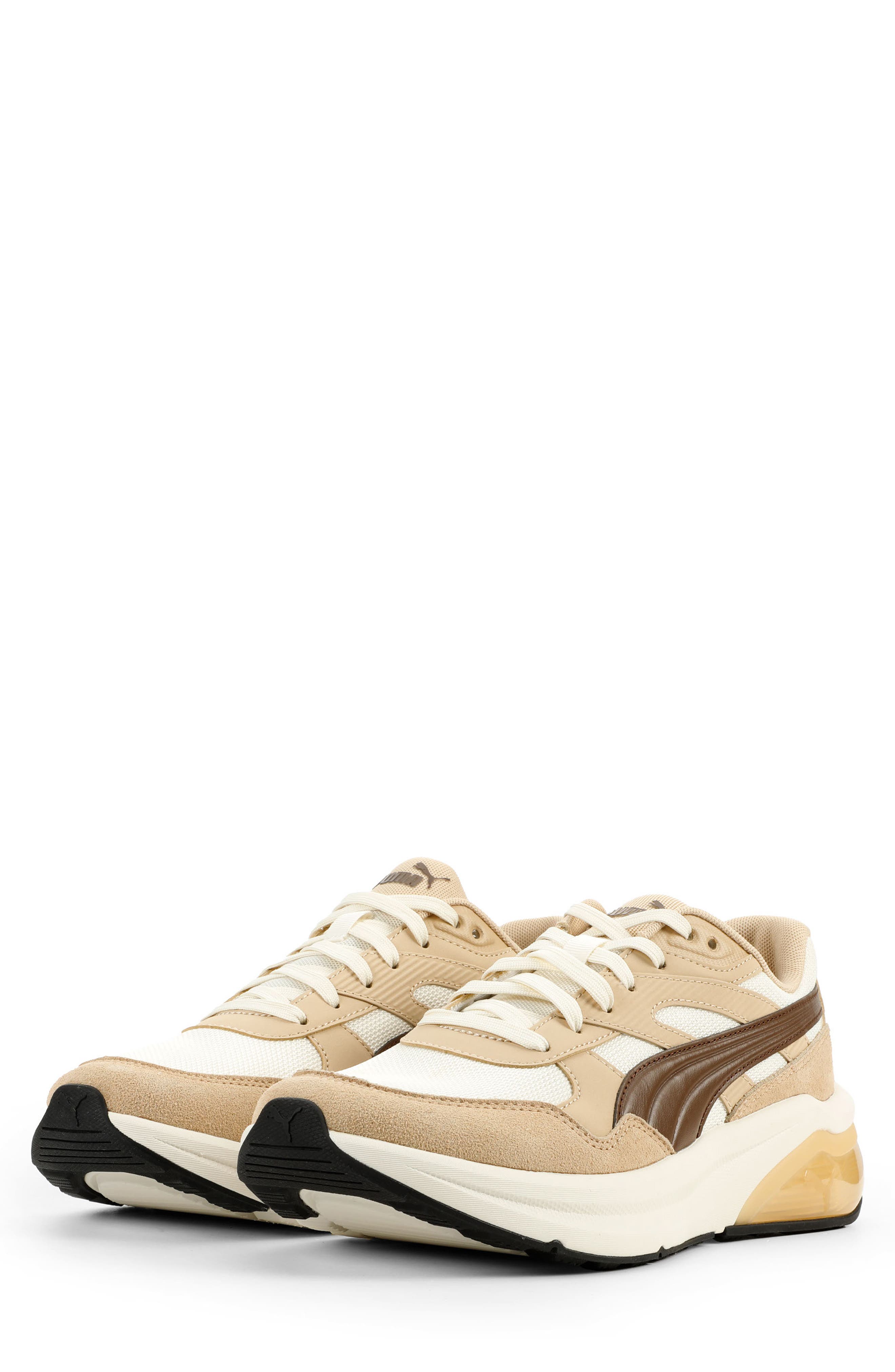 Seeker Retro Sneaker, Alternate, color, FROSTED IVORY/ BROWN/ SAND