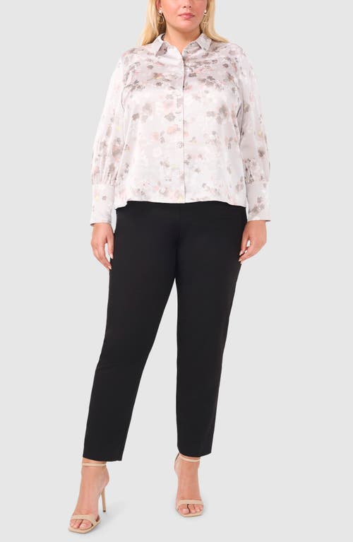 HALOGEN HALOGEN® SATIN BUTTON-UP SHIRT