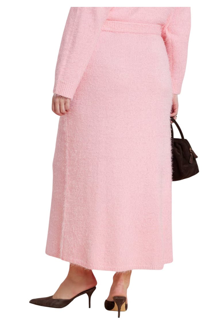 Fuzzy Maxi Sweater Skirt, Alternate, color, ROMANCE ROSE