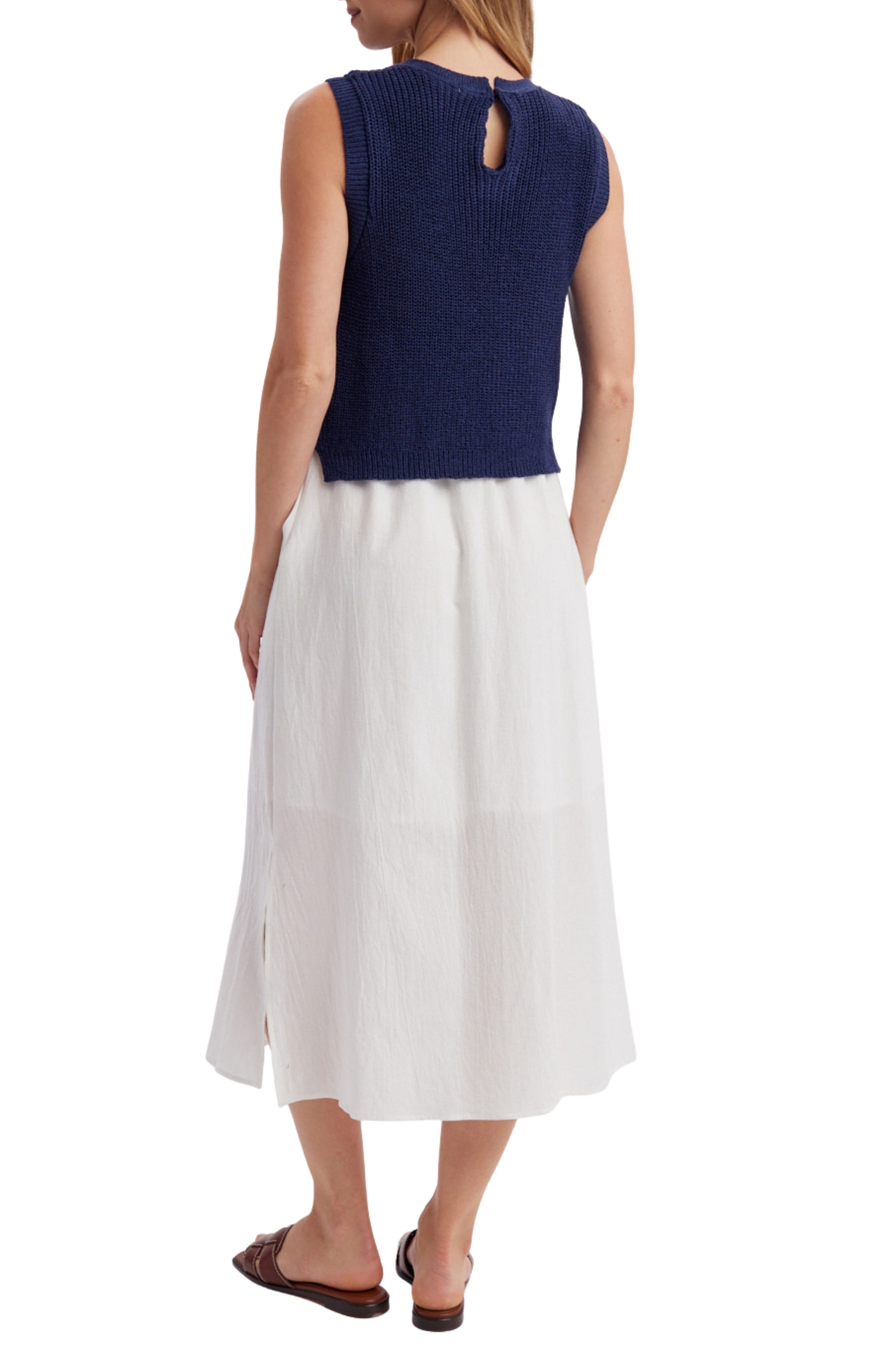 Mixed Media Midi Dress - image 2
