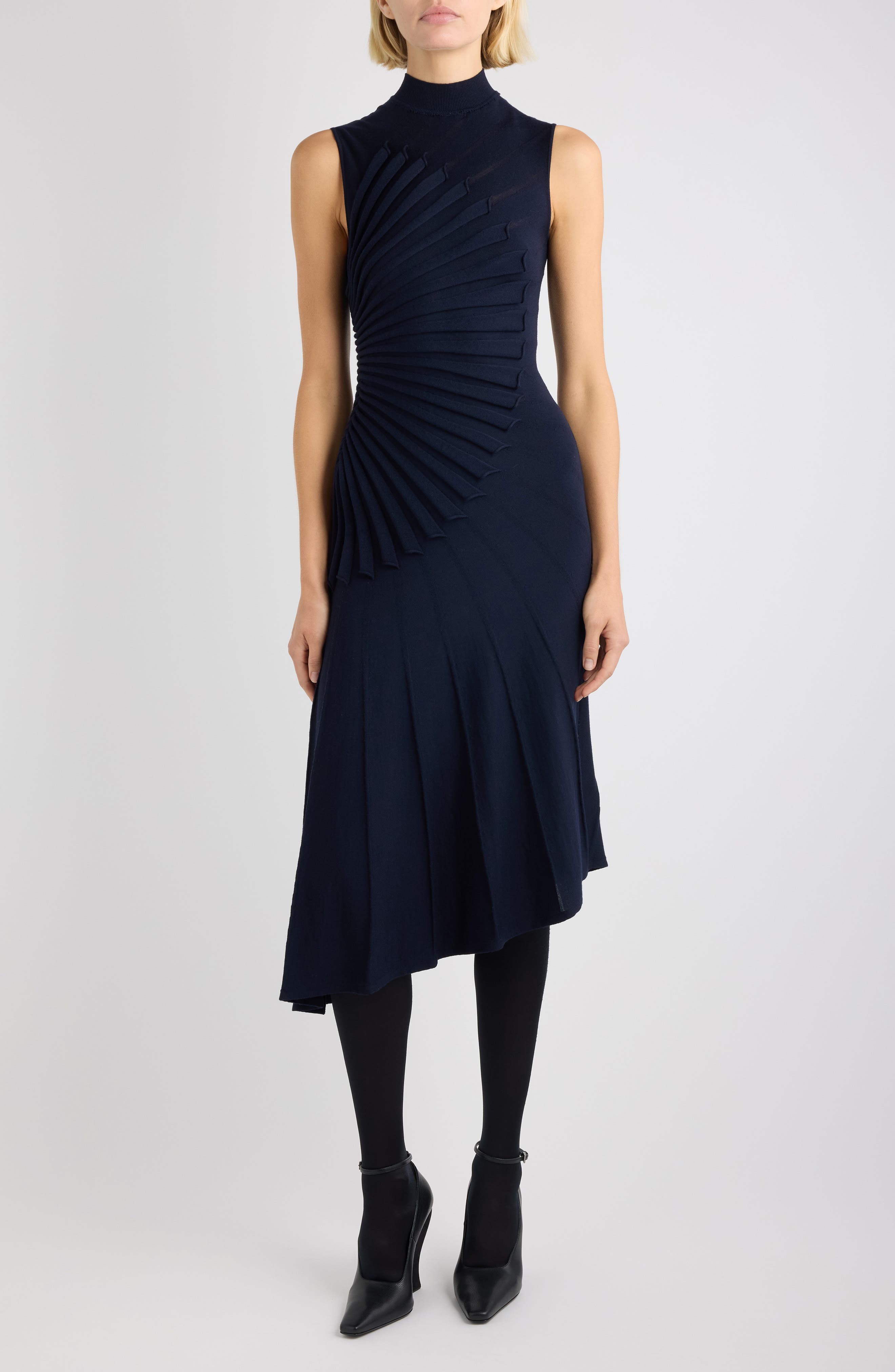 Sculpting Wool Sweater Dress