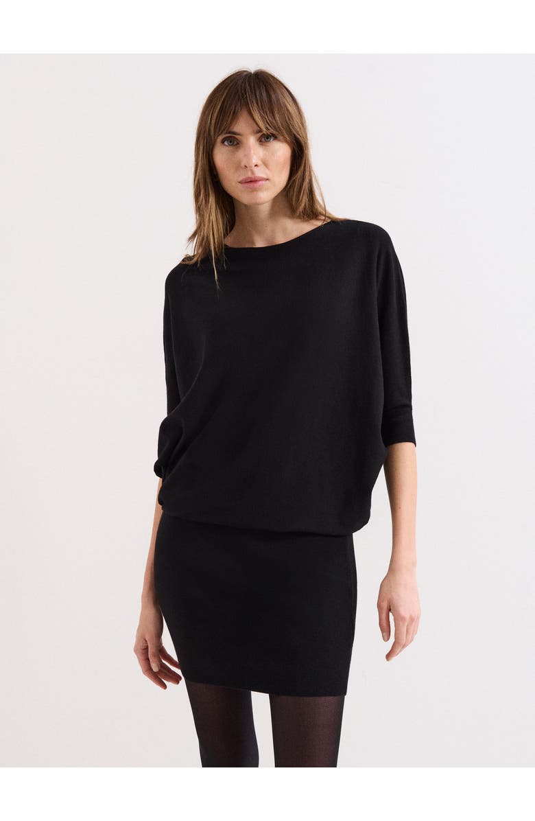 Phase Eight Becca Batwing Dress, Main, color, Black