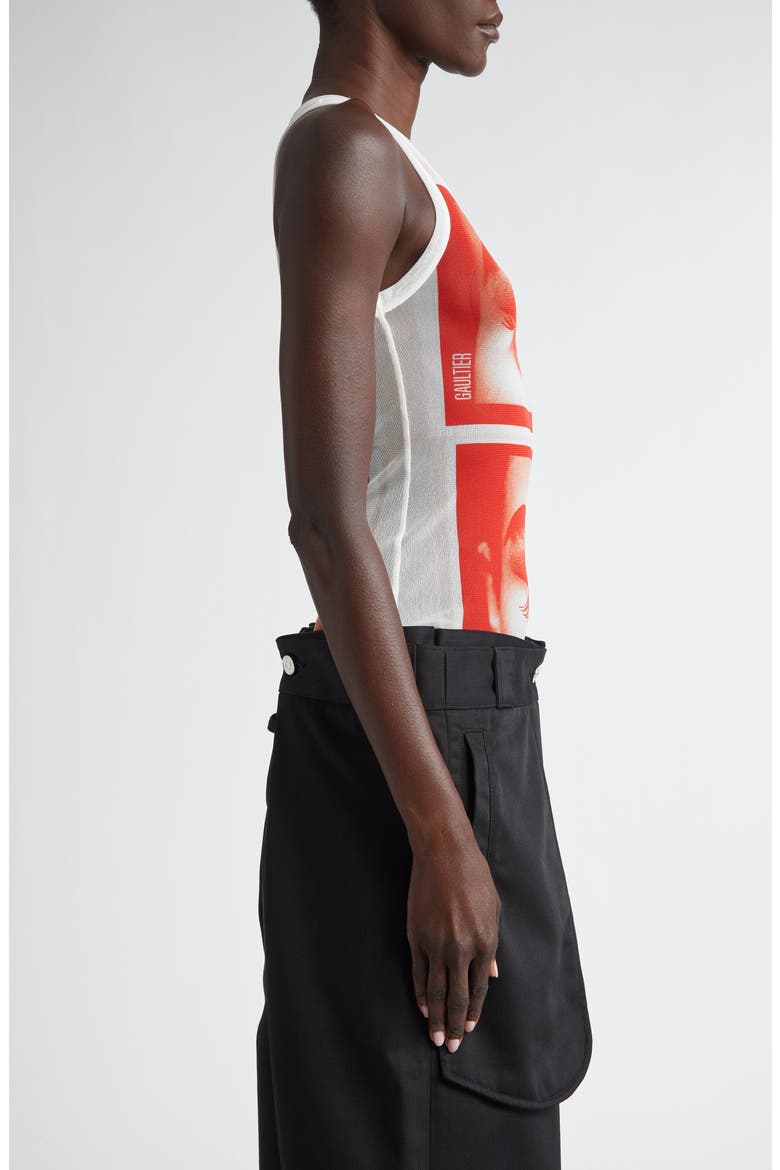 Eye Print Mesh Tank, Alternate, color, WHITE/ RED/ LIGHT ORANGE
