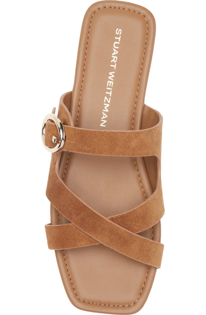 Stuart Weitzman Villa Slide Sandal, Alternate, color, Doe