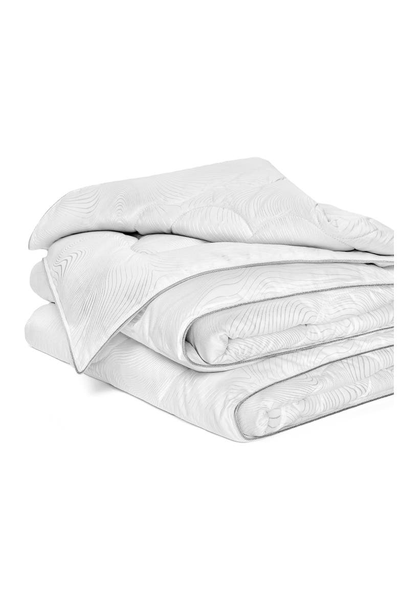 Viento camel wool silk comforter, Alternate, color, White
