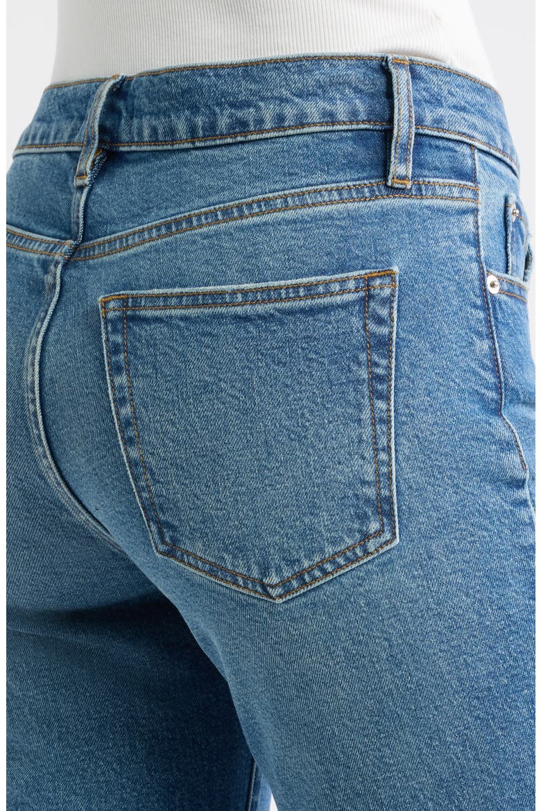 The Cigarette Crop Straight Leg Jeans, Alternate, color, FINCH