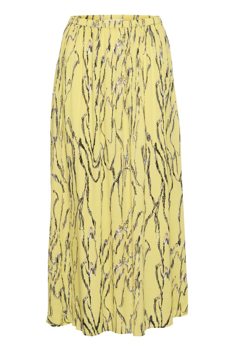 Zaya Elastic Waist Maxi Skirt, Alternate, color, Endive Traces