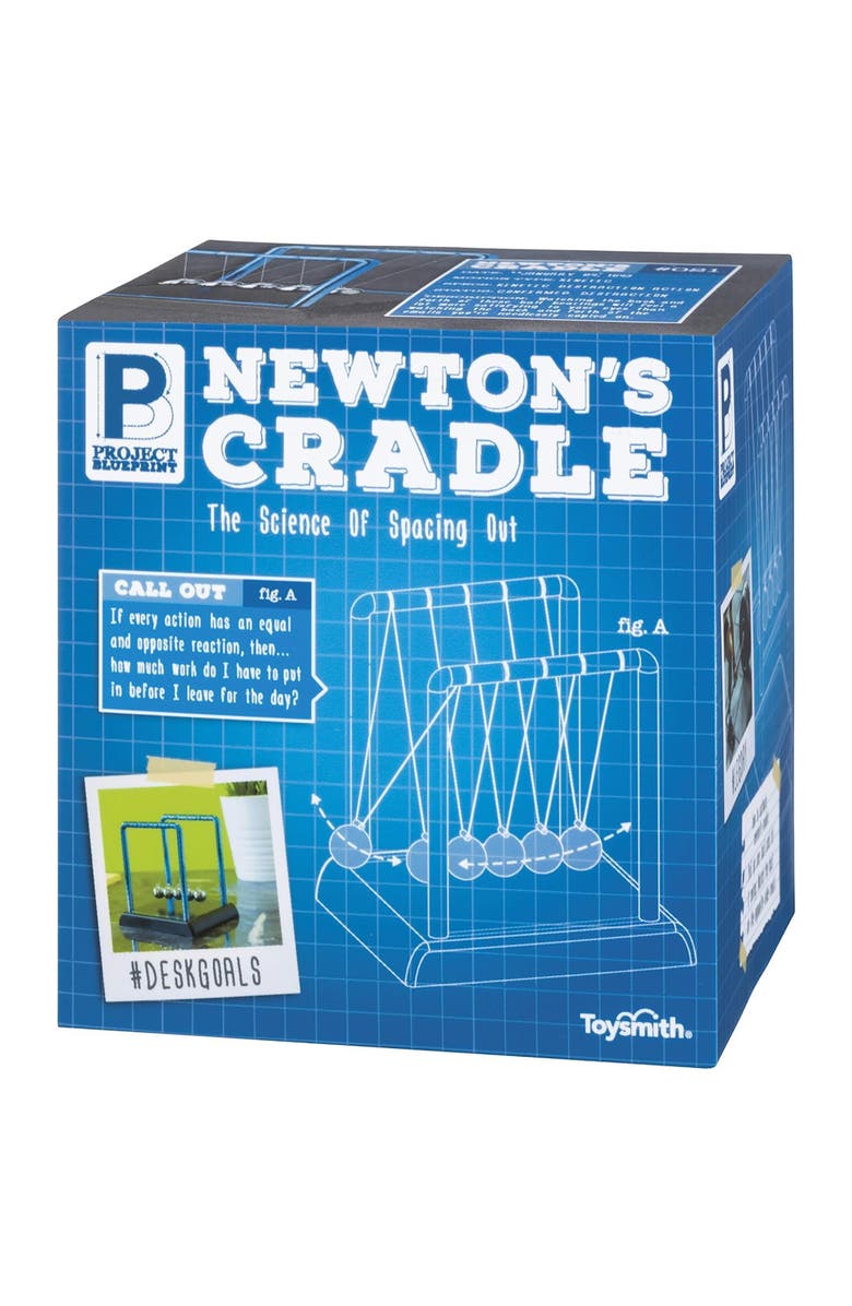 Toysmith Newton's Cradle Physics STEM Kit, Main, color, Multicolored