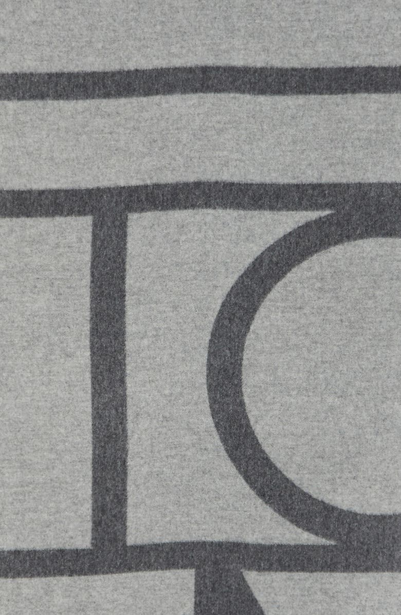 TOTEME Monogram Wool Jacquard Scarf, Alternate, color,