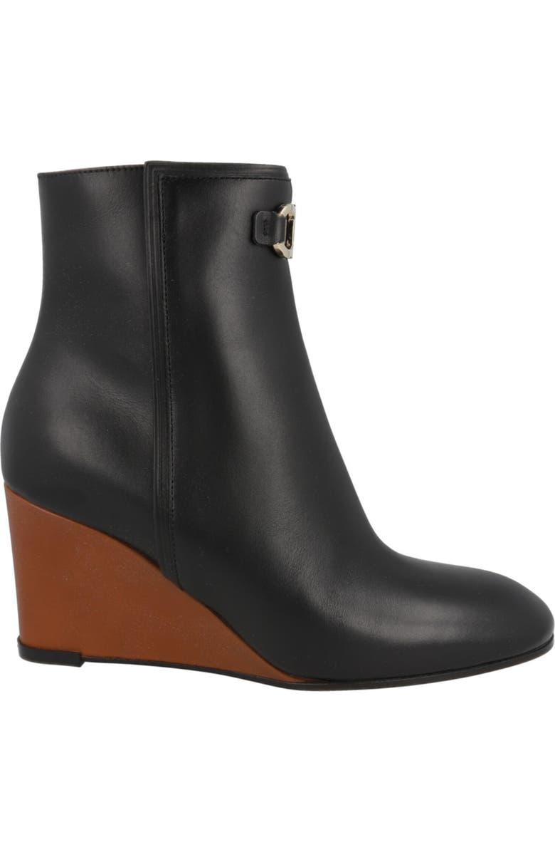 FERRAGAMO Catuja Wedge Bootie, Alternate, color, Nero
