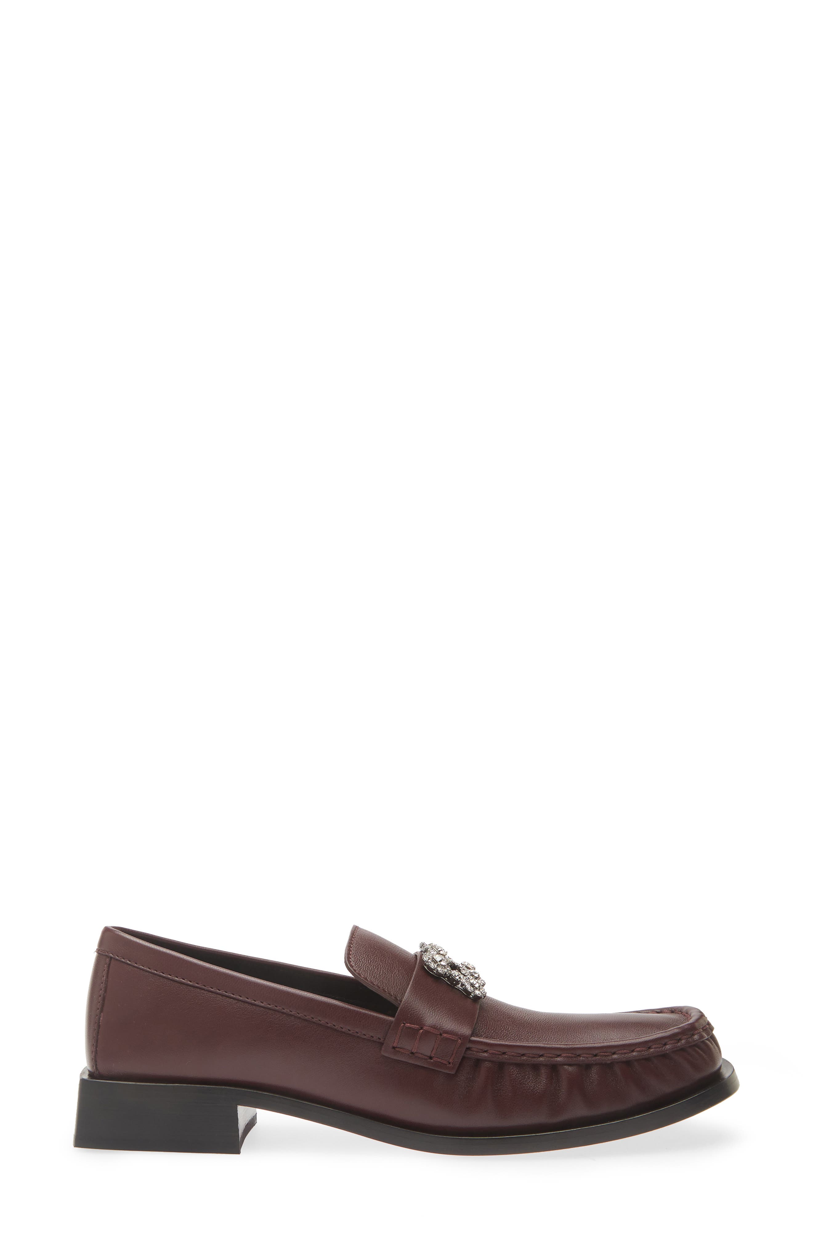 Viv Moc Strass Loafer, Alternate, color, BORDEAUX SCURO