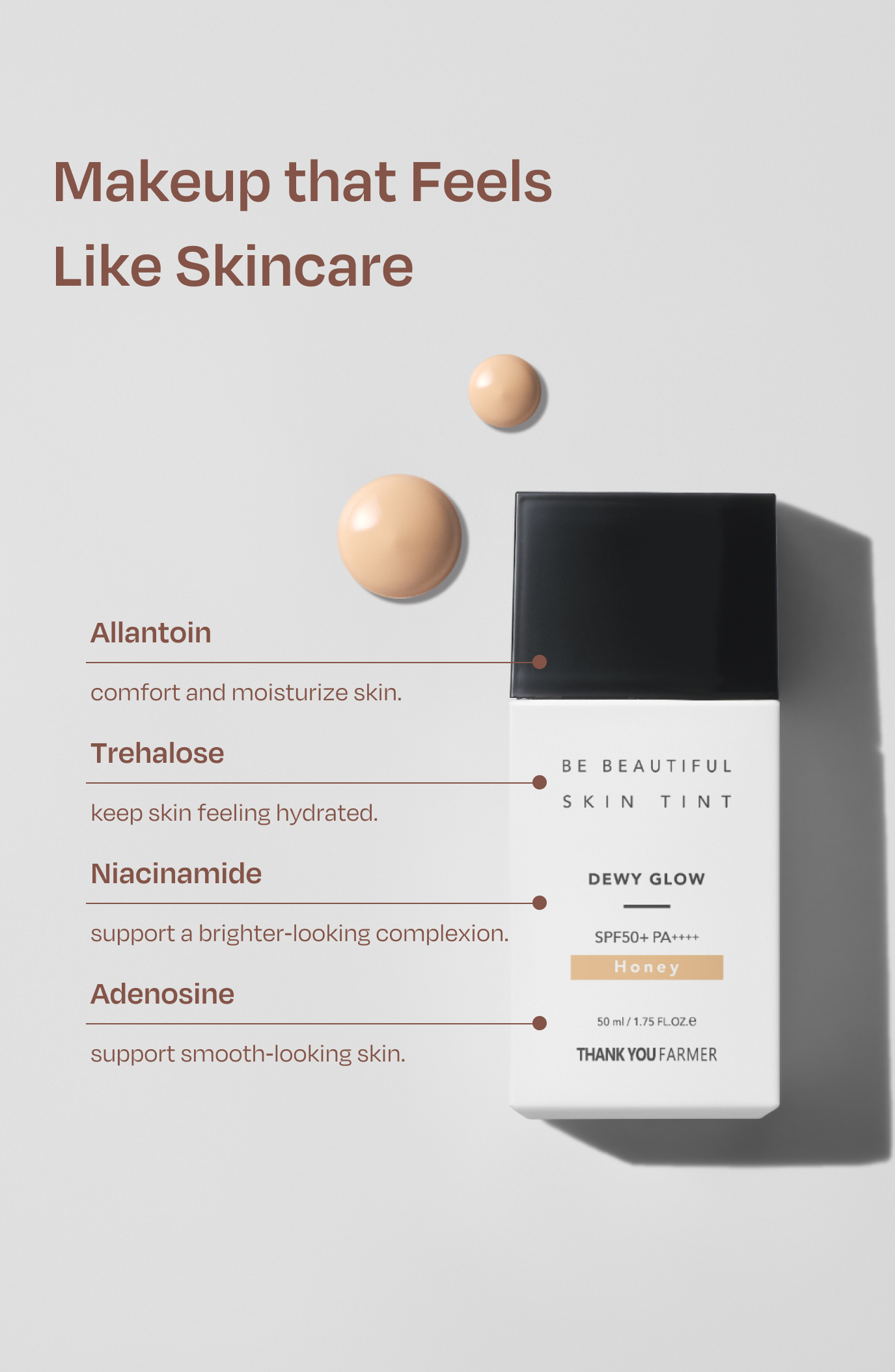 THANK YOU FARMER Dewy Glow Skin Tint Honey | Nordstrom