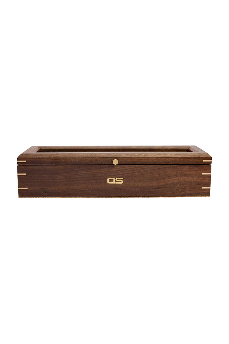 x Analog Shift Flatiron II 5 Piece Watch Box, Main, color, Walnut
