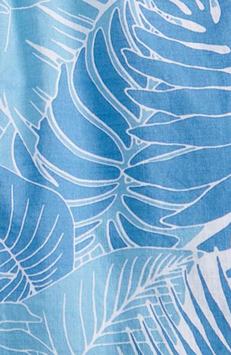 Barbour Kids' Cornwall Leaf Print Short Sleeve Button-Up Shirt, Alternate, color, 