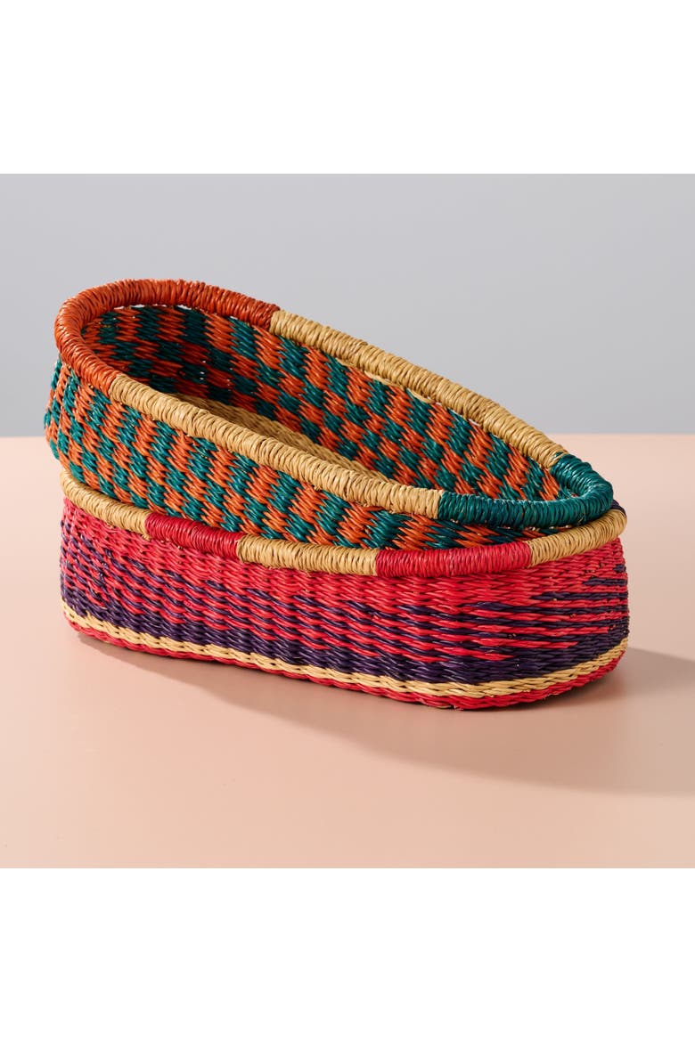 Ghana Breaking Bread Basket - Assorted, Alternate, color, Red