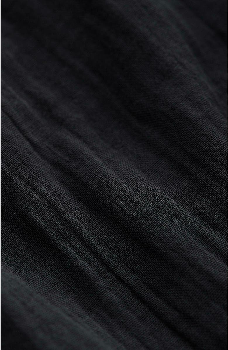 Pact Organic Cotton Coastal Double Gauze Tiered Maxi Skirt, Alternate, color, Black