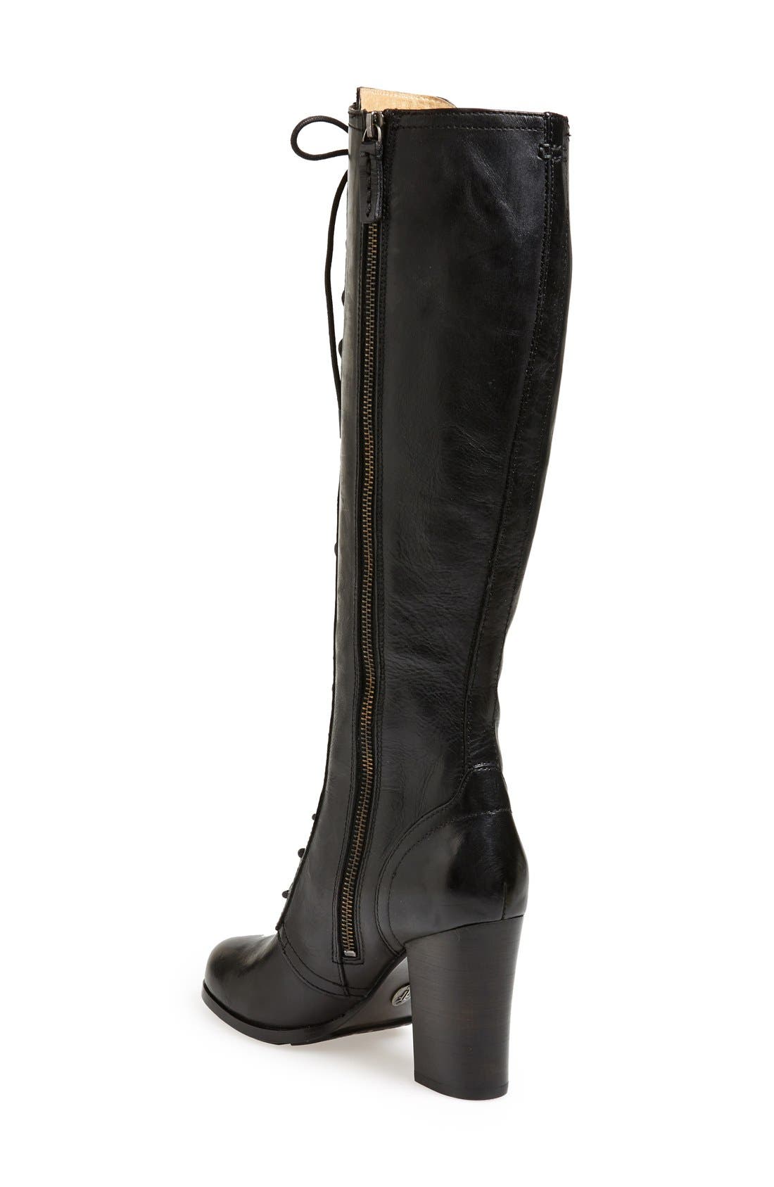 Frye 'Parker' Lace-Up Tall Boot, Alternate, color, 
