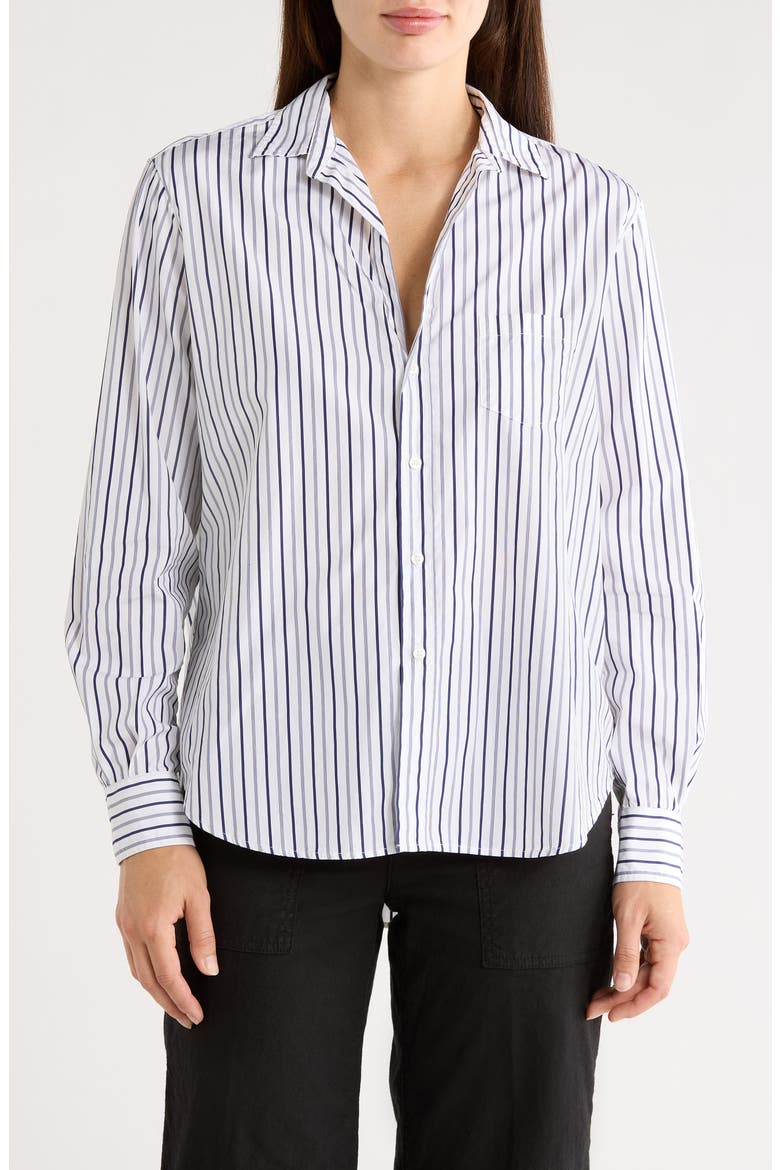 Eileen Relaxed Fit Button-Up Shirt, Main, color, MULTI BLUE STRIPE