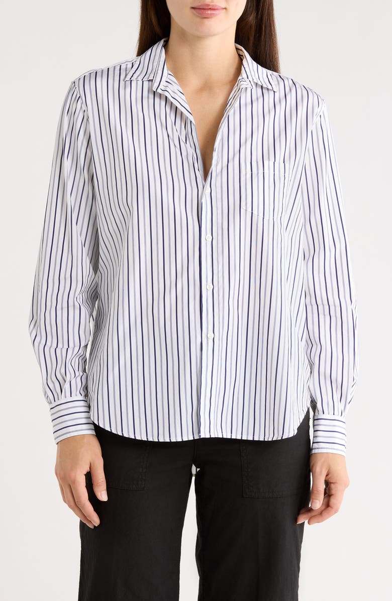 Frank & Eileen Eileen Relaxed Fit Button-Up Shirt, Main, color, Multi Blue Stripe