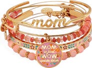 Alex and Ani Mother's Day Floral Bracelet Set of 5