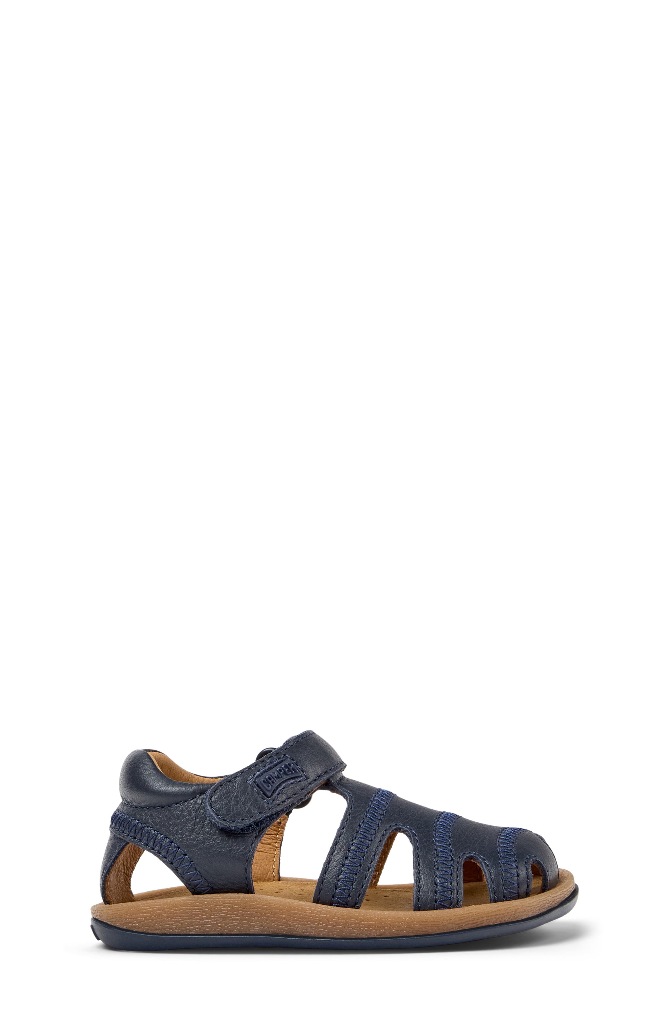 Camper Kids' Bicho Fisherman Sandal, Alternate, color, Navy