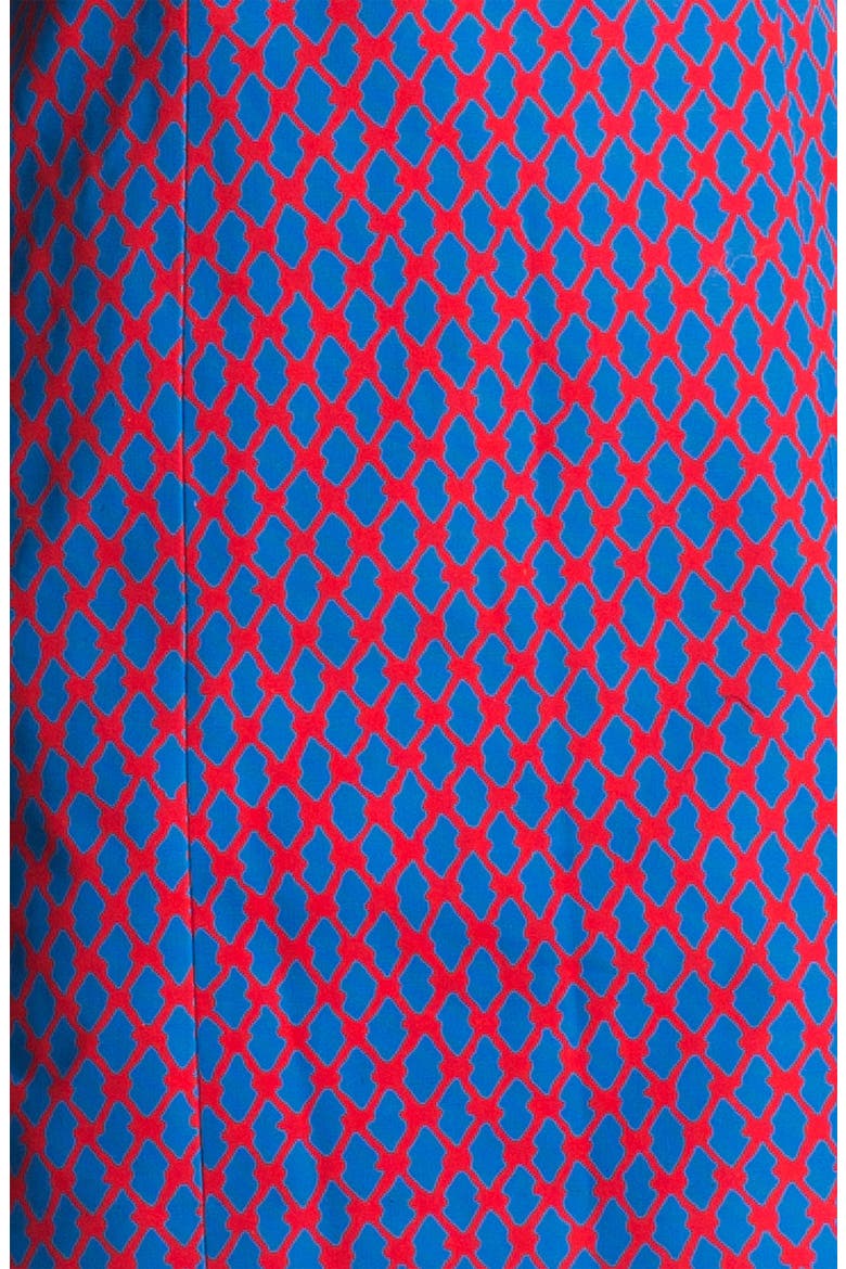 Geometric Print Faille Dress (Nordstrom Exclusive), Alternate, color, ABSTRACT GEO PRINT