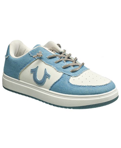 True Religion Alison Sneaker In Light Blue Multi