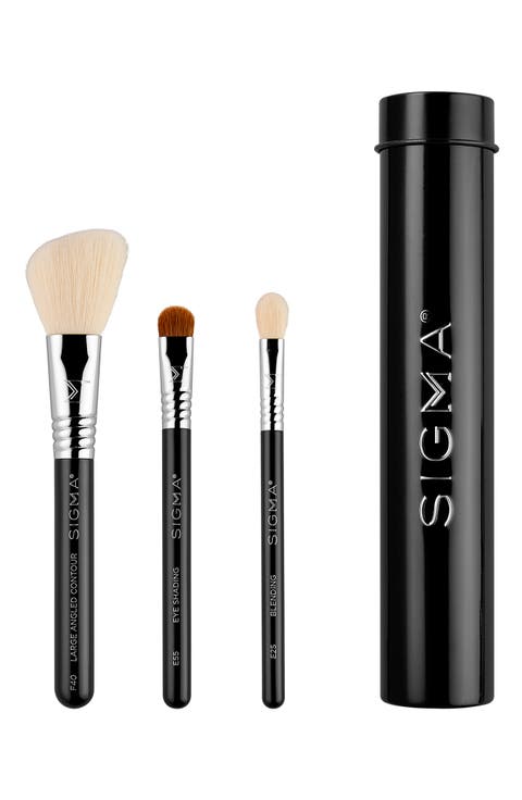 Essential Trio Black Travel Size Brush Set $45 Value
