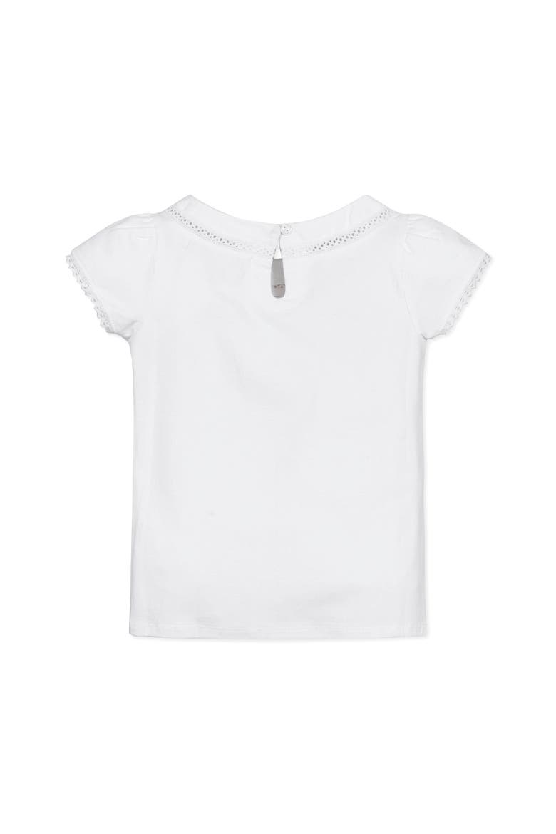 Baby Girls' Organic Knit Top with Tulip Sleeves, Infant, Alternate, color, White Petal Sleeve