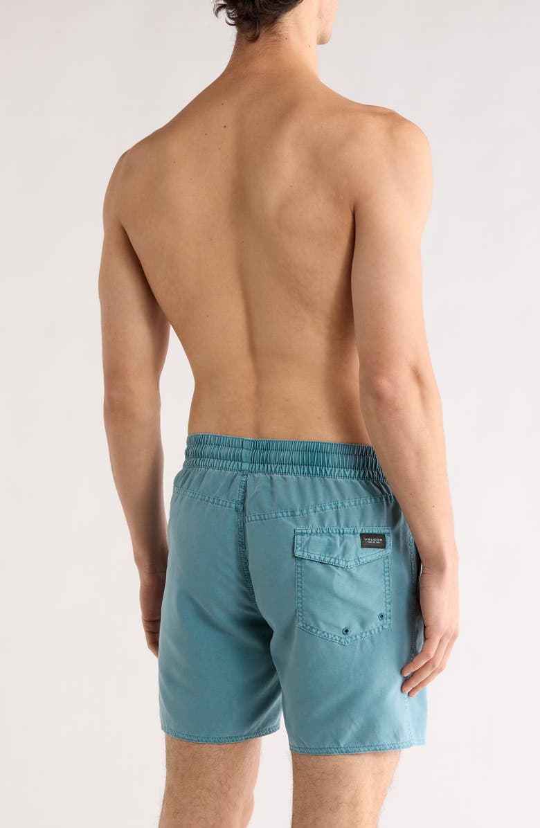 Volcom Center Swim Trunks, Alternate, color, Used Blue