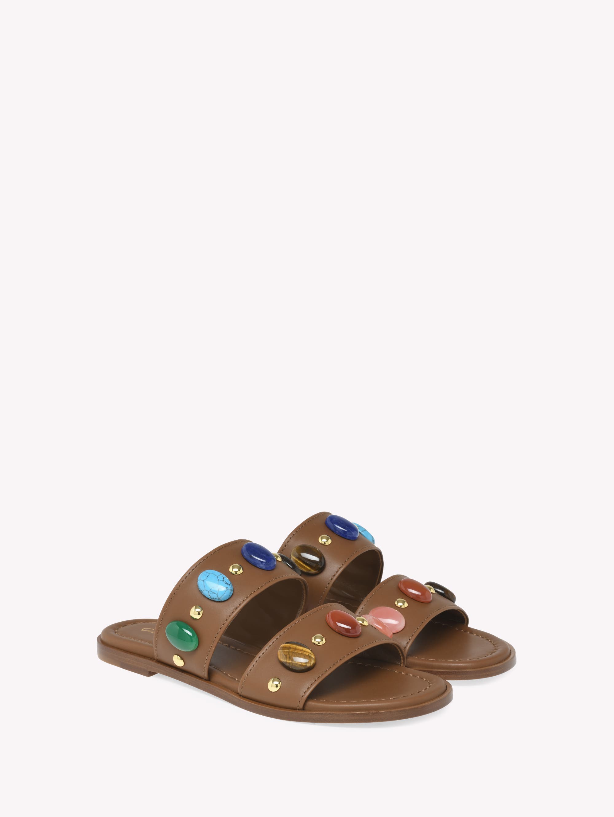 Gianvito Rossi Pasha 05 Sandals, Alternate, color, Brown Nappa