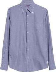 Ralph Lauren Purple Label Cameron Gingham Check Cotton Button-Down Shirt