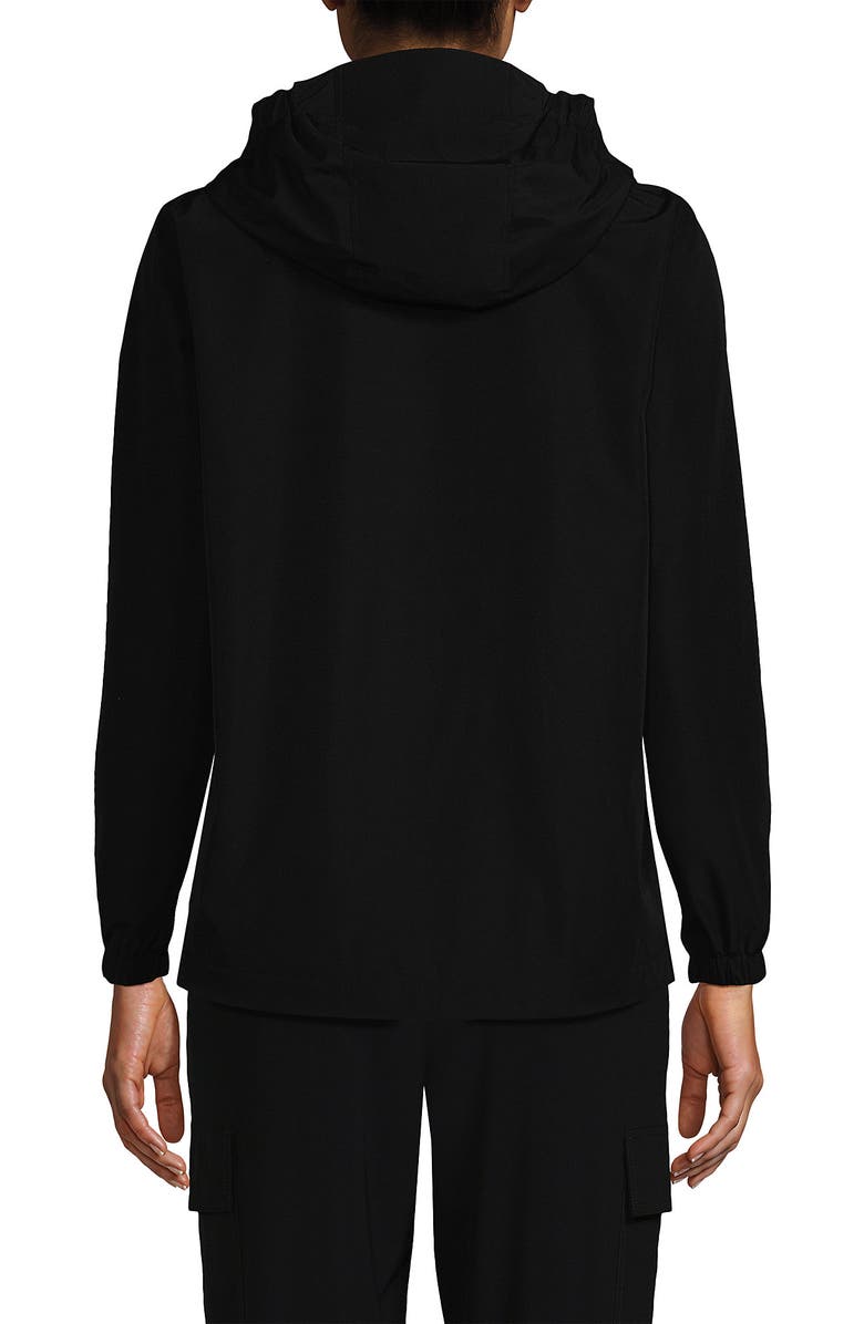 Lands' End School Uniform Rain Jacket, Alternate, color, Black