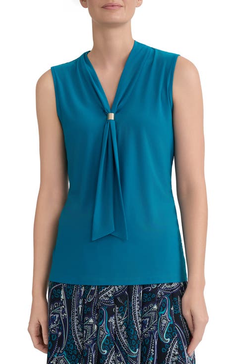 Tie Neck Sleeveless Top