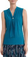 KASPER Tie Neck Sleeveless Top