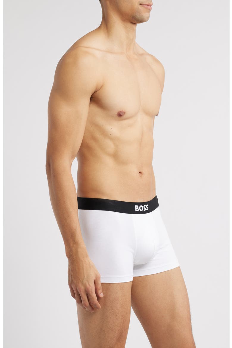 3-Pack ONE Stretch Cotton Trunks, Alternate, color, WHITE