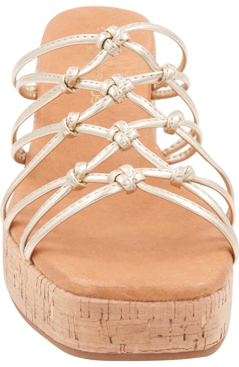 André Assous Camryn Platform Slide Sandal, Alternate, color, Platino