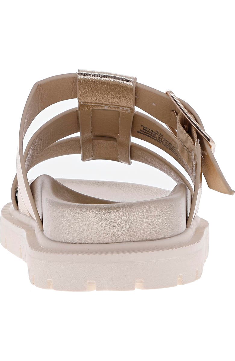 MIA Geni Slide Sandal, Alternate, color, Gold Metal