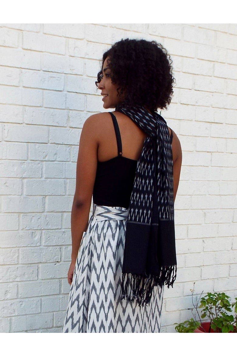 Classic Scarf, Alternate, color, Navy