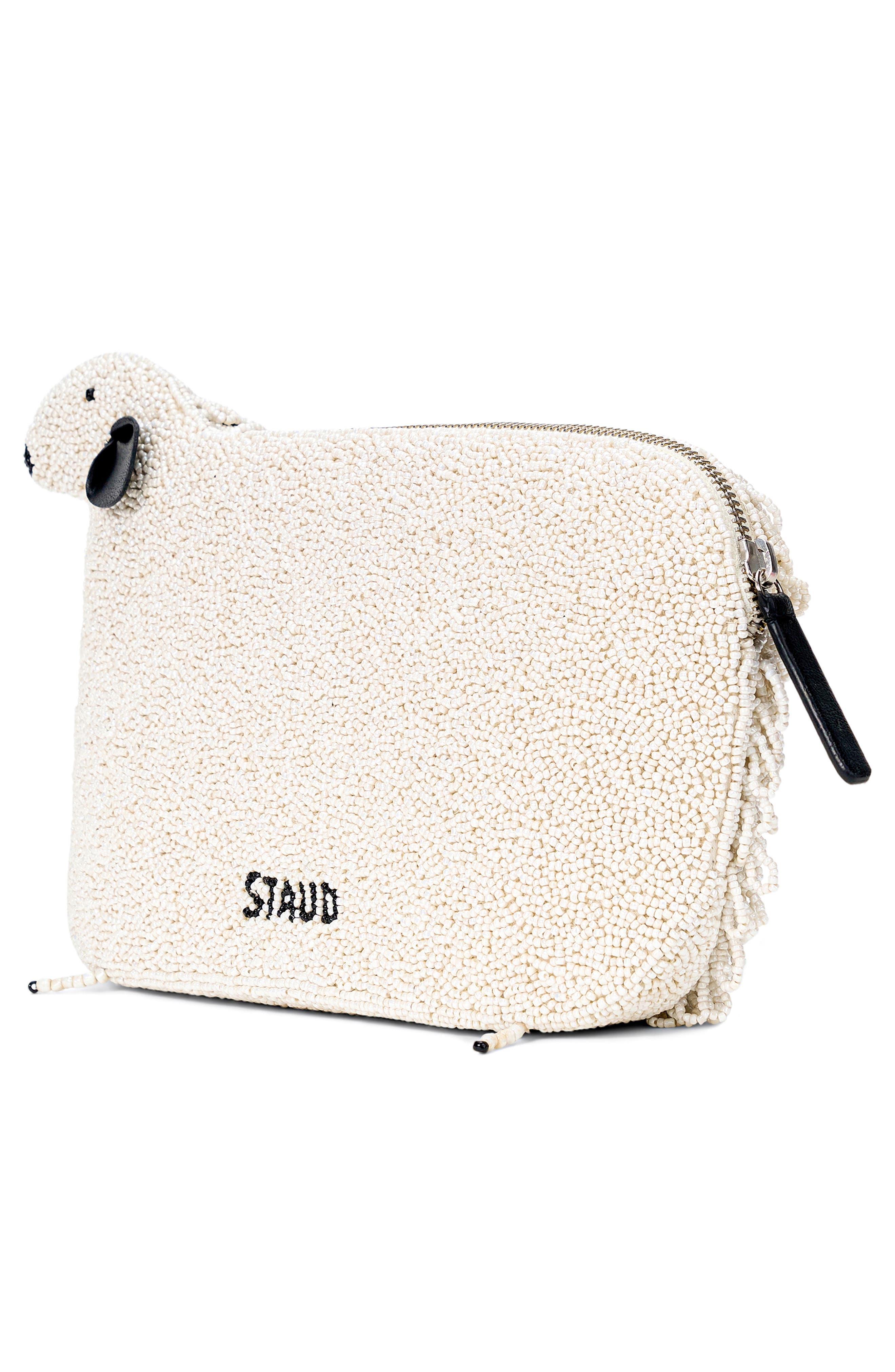 STAUD Dolly Beaded Clutch, Alternate, color, 