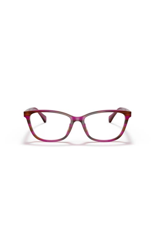 Ralph 53mm Rectangle Optical Glasses In Brown