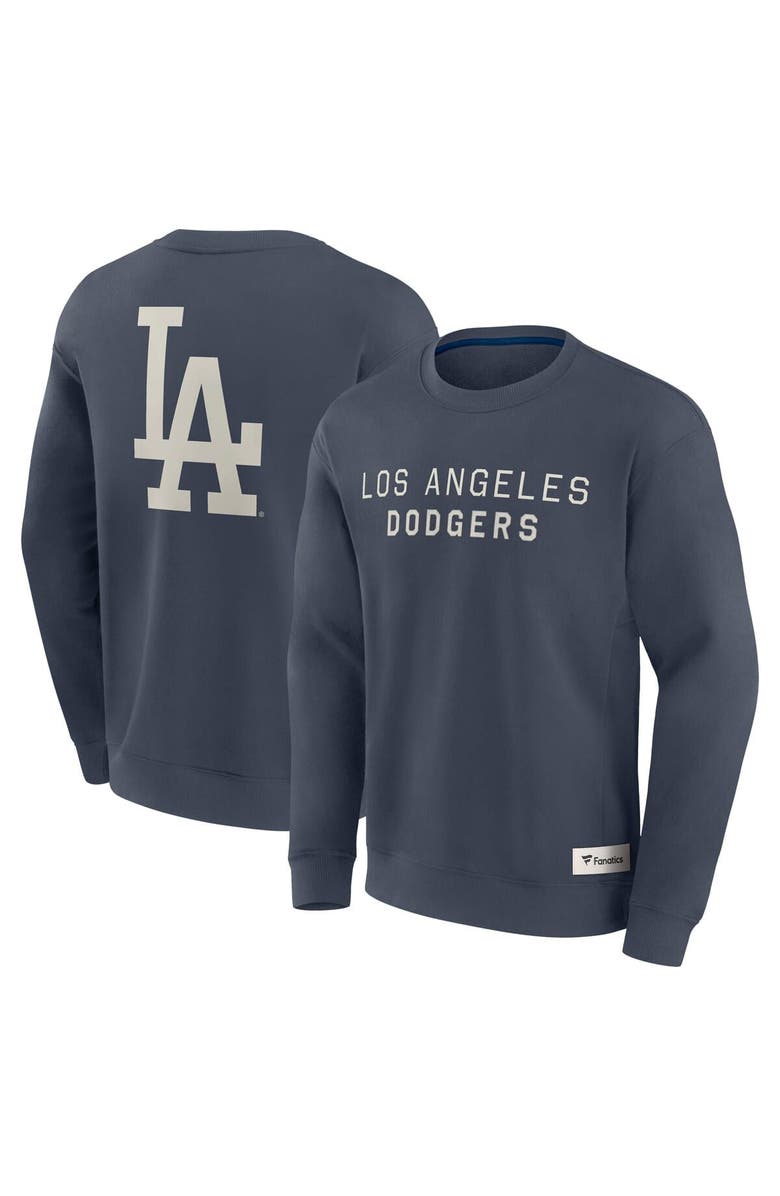 FANATICS Men's Fanatics Blue Los Angeles Dodgers Elements Future Ground Lettering Pullover Sweatshirt, Alternate, color, 