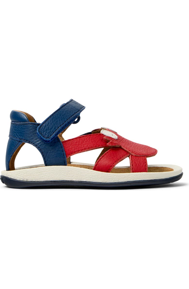 Camper Kids' Crab Sandal, Alternate, color, Red Multi