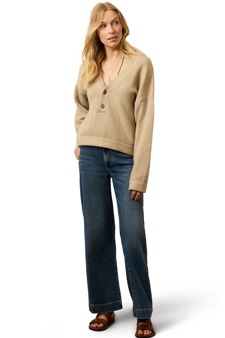 Jackson Popover Sweater, Alternate, color, OATMEAL HEATHER
