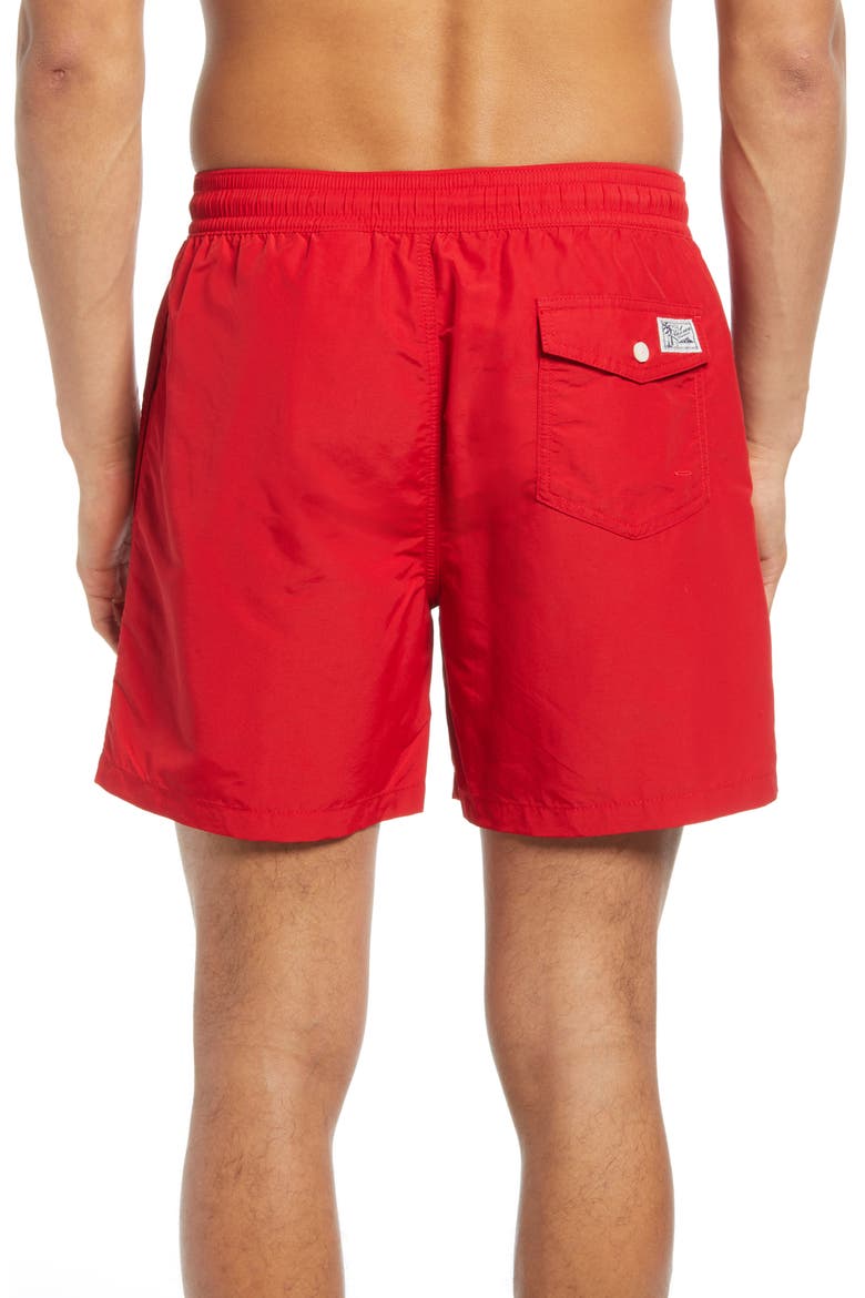 Traveler Swim Trunks, Alternate, color, RL2000 RED