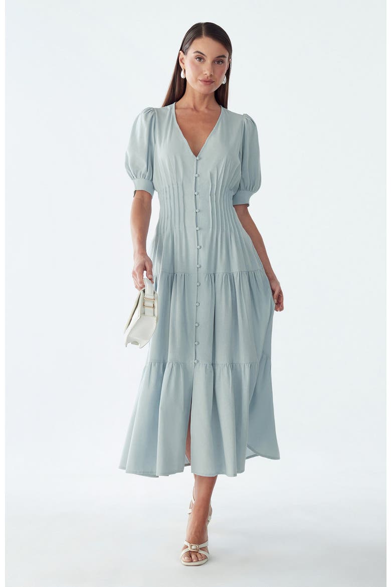 Apple Midi Dress, Main, color, Sky Blue