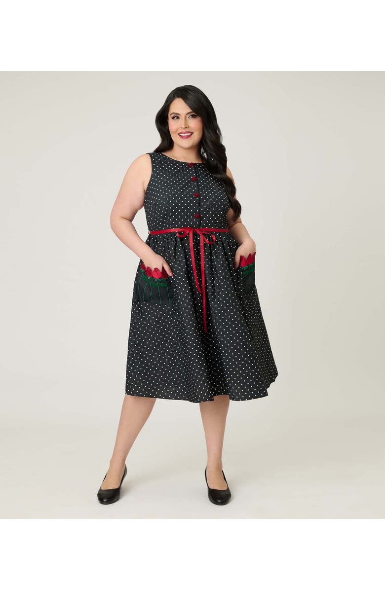 Smak Parlour Plus Size Tulip Pocket Swing Dress, Alternate, color, 