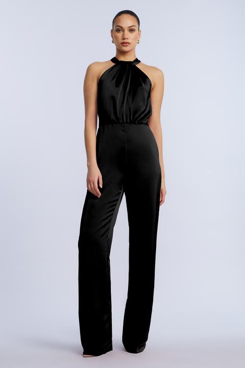 Pleated Halter Jumpsuit